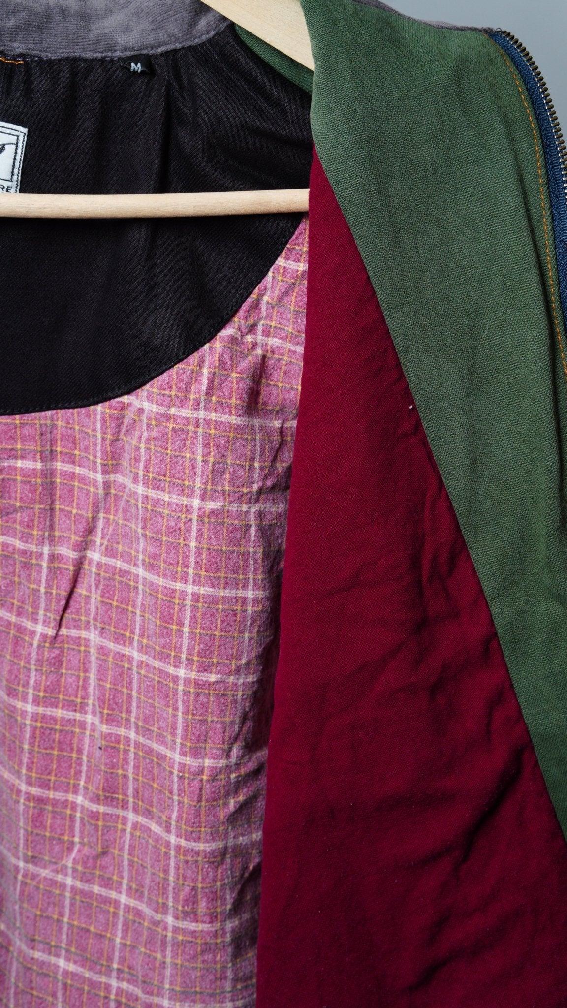 Upcycled Patchwork Jacket Size M - The Hellebore Shop
