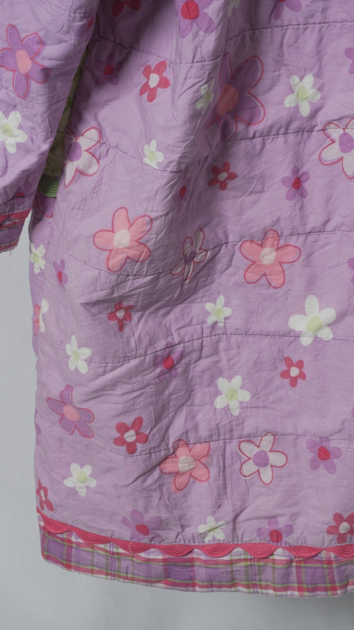 Upcycled Quilt Oversize Cocoon Trench Coat - The Hellebore Shop