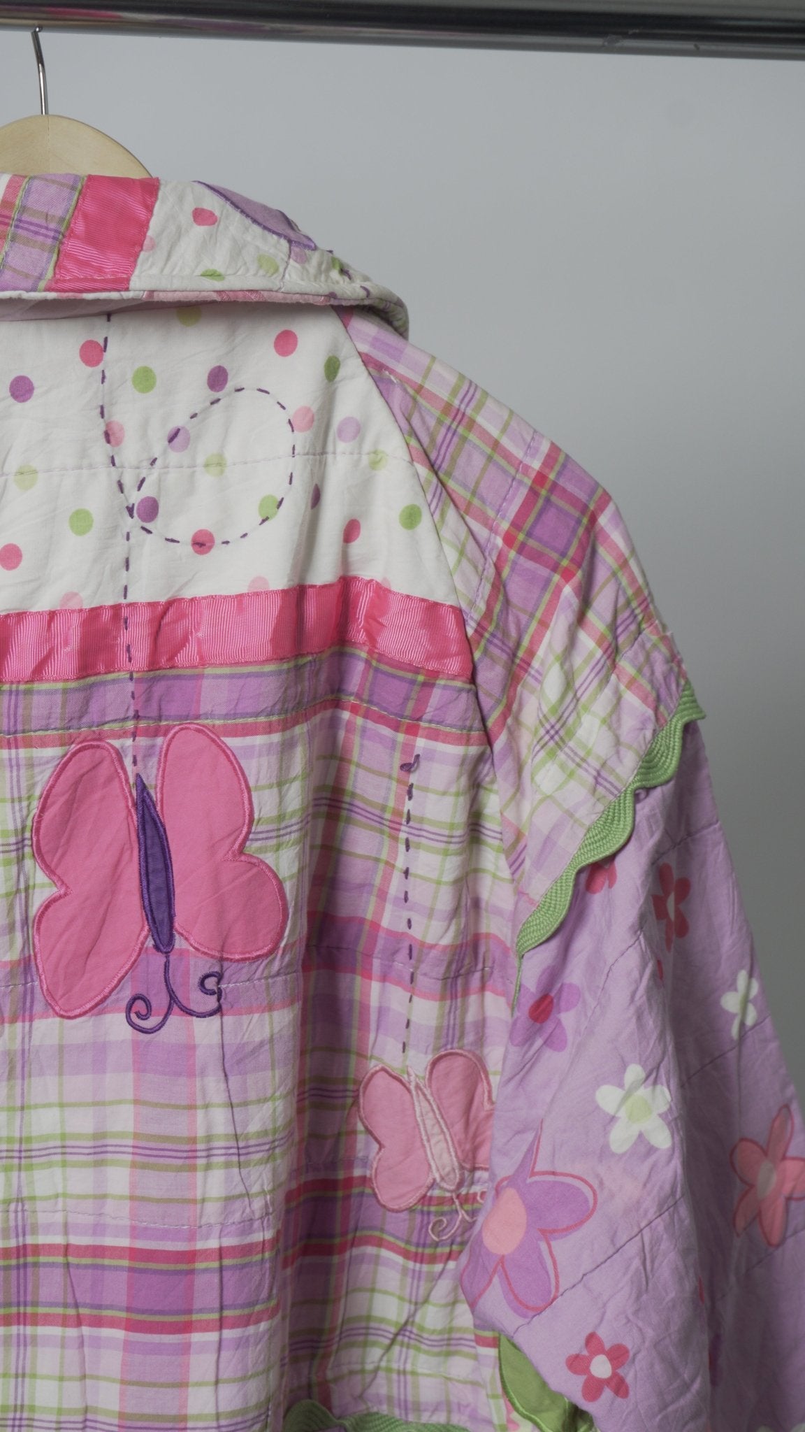 Upcycled Quilt Oversize Cocoon Trench Coat - The Hellebore Shop