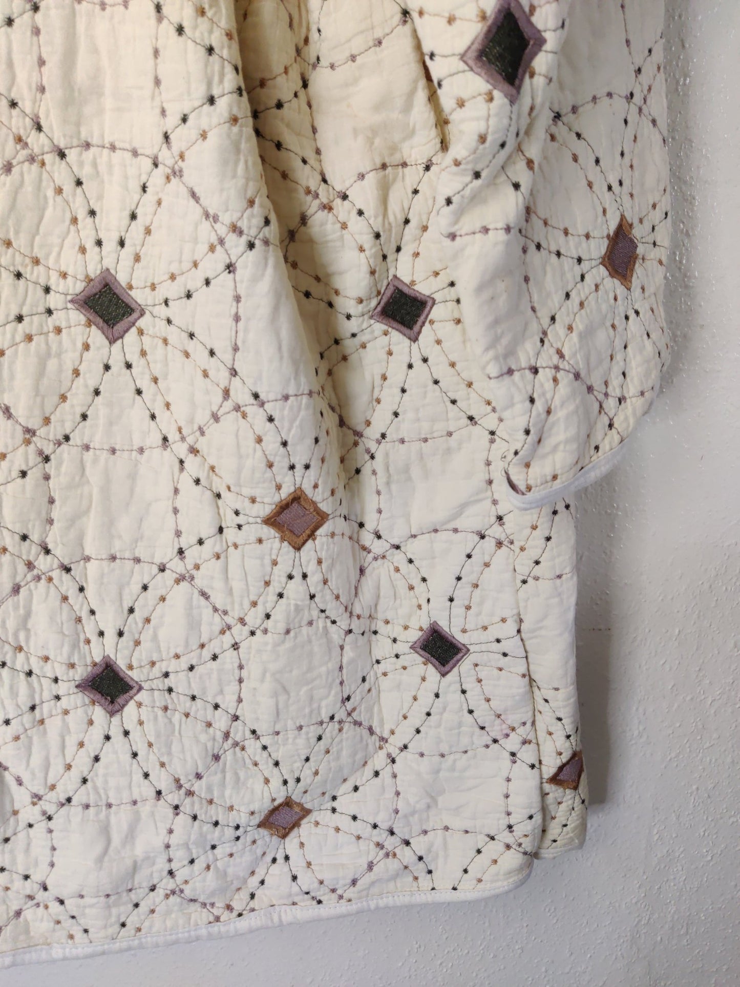 Upcycled Quilted Trench Jacket - The Hellebore Shop