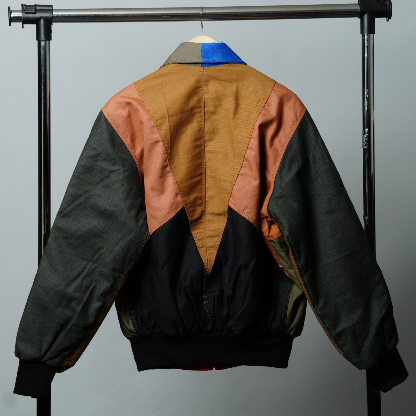 Workwear Colorblock Geometric Jacket Size L - The Hellebore Shop