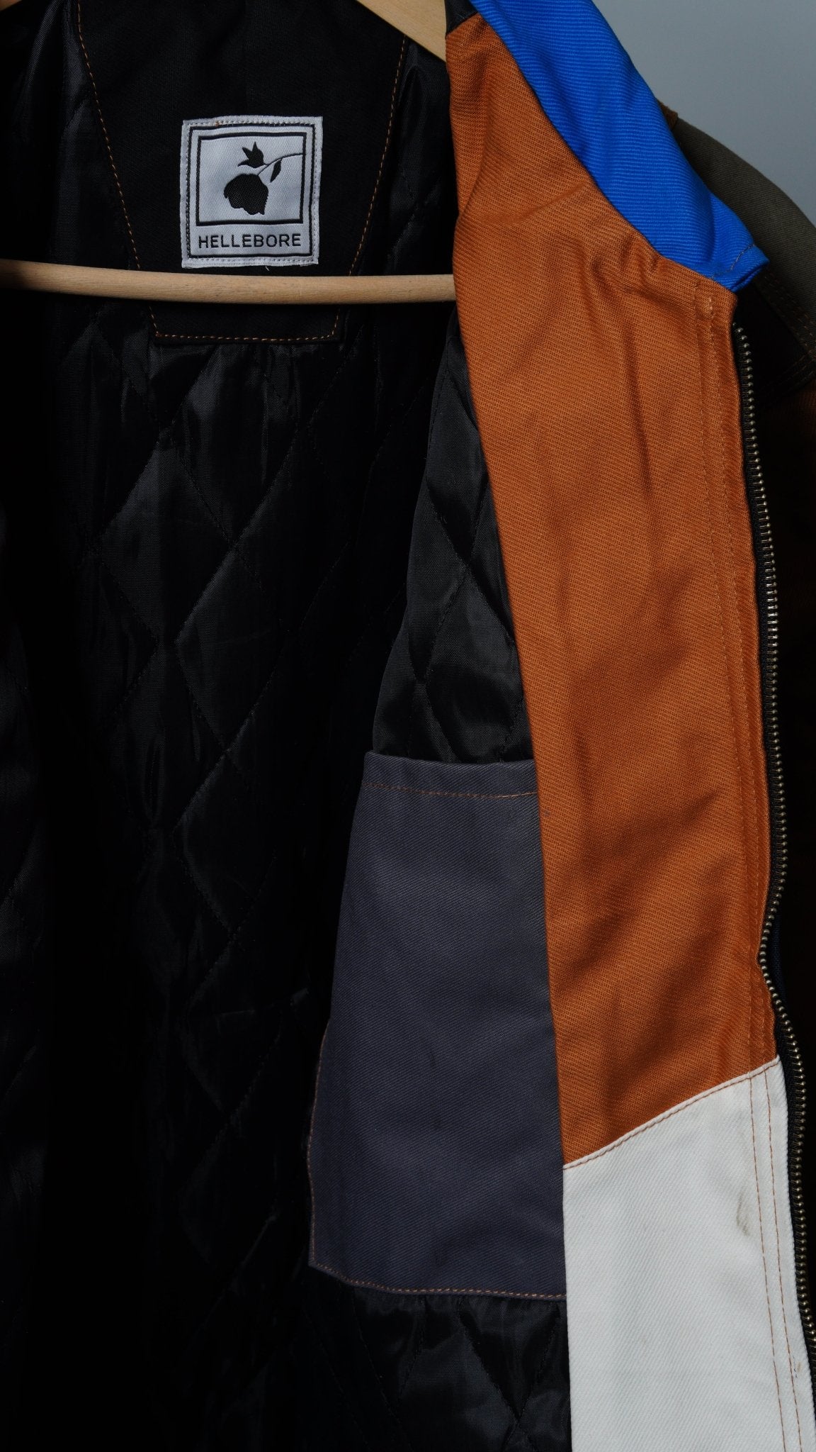 Workwear Colorblock Geometric Jacket Size M - The Hellebore Shop