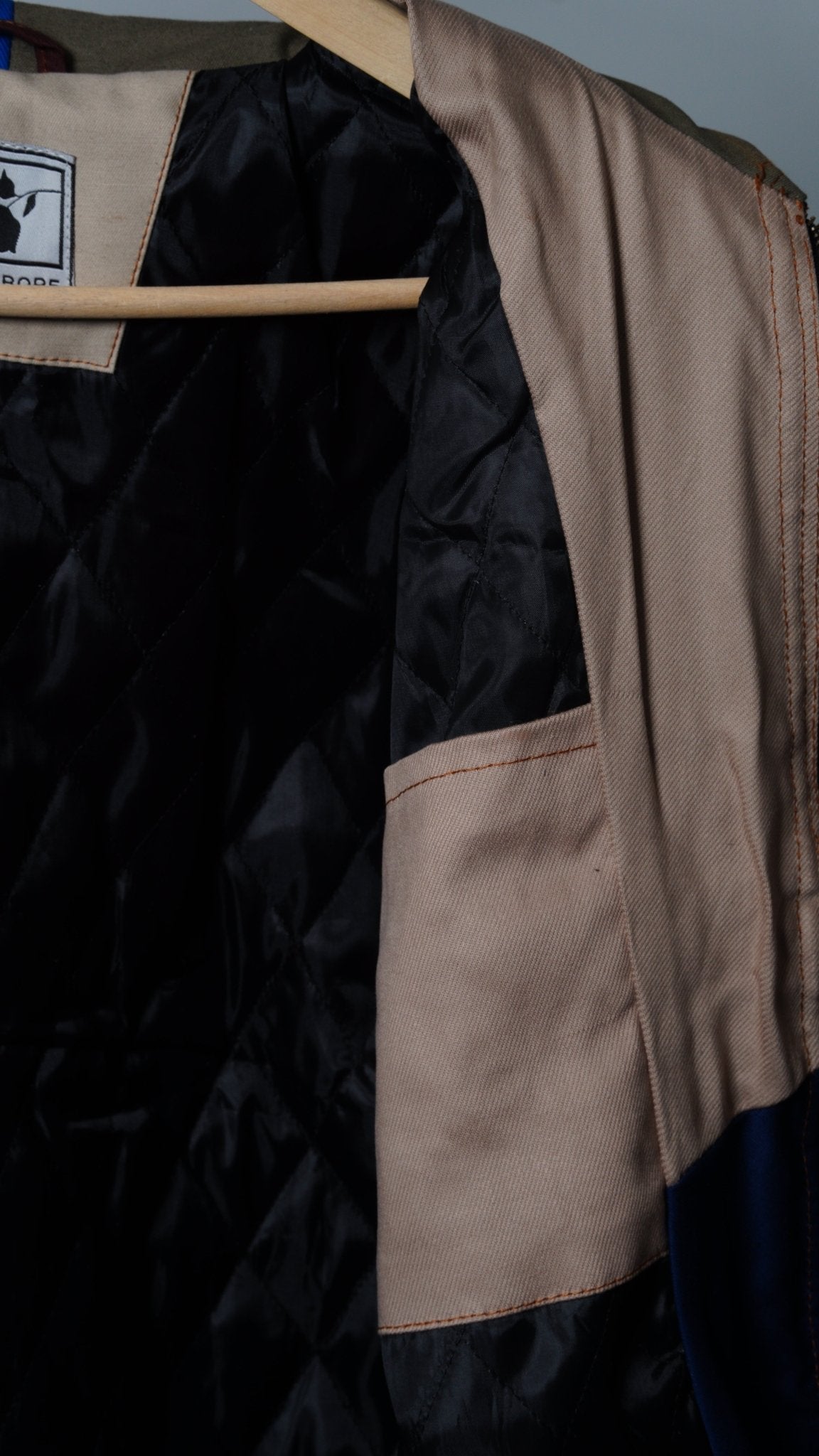 Workwear Colorblock Geometric Jacket Size M - The Hellebore Shop