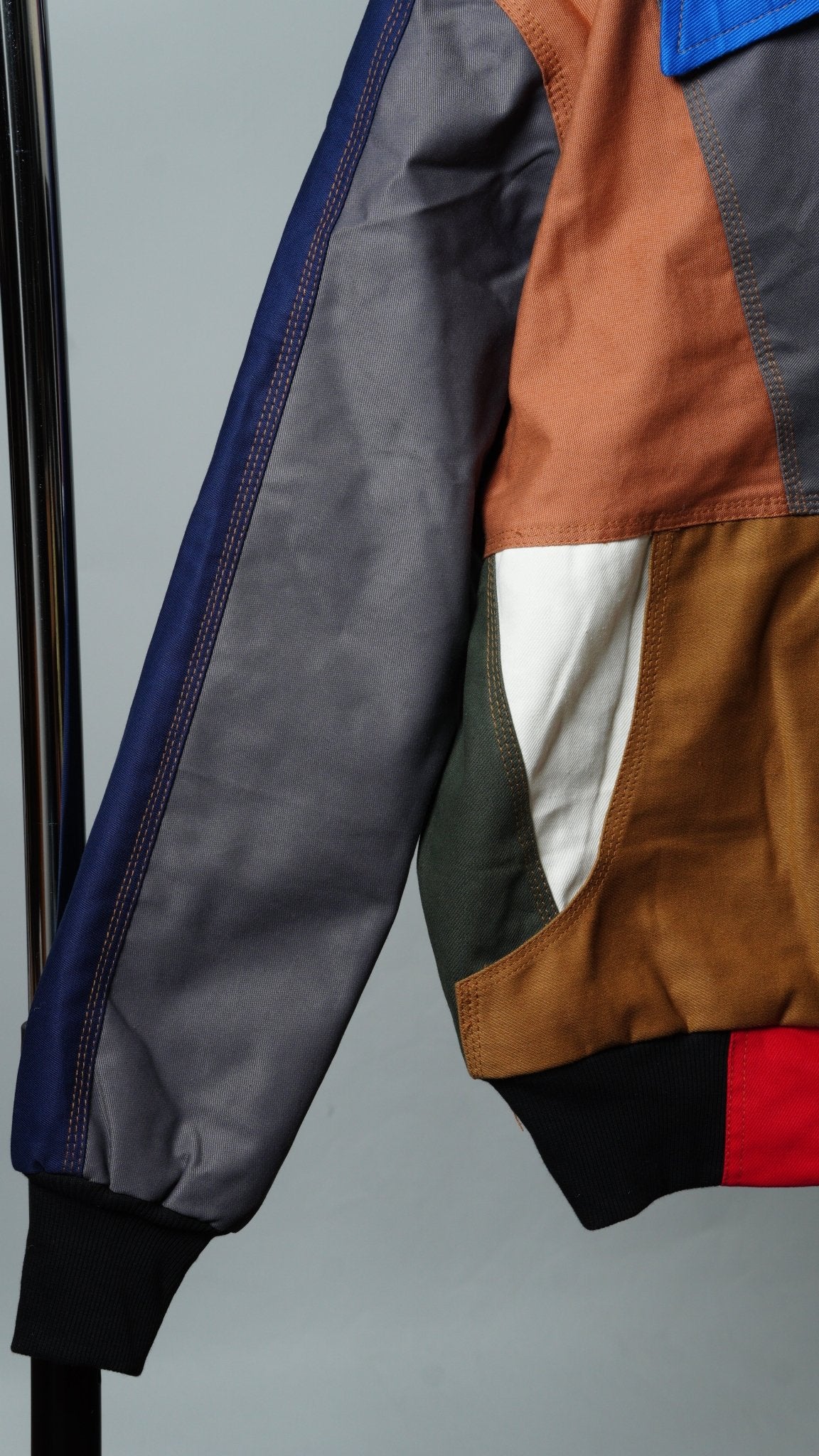 Workwear Colorblock Geometric Jacket Size S - The Hellebore Shop