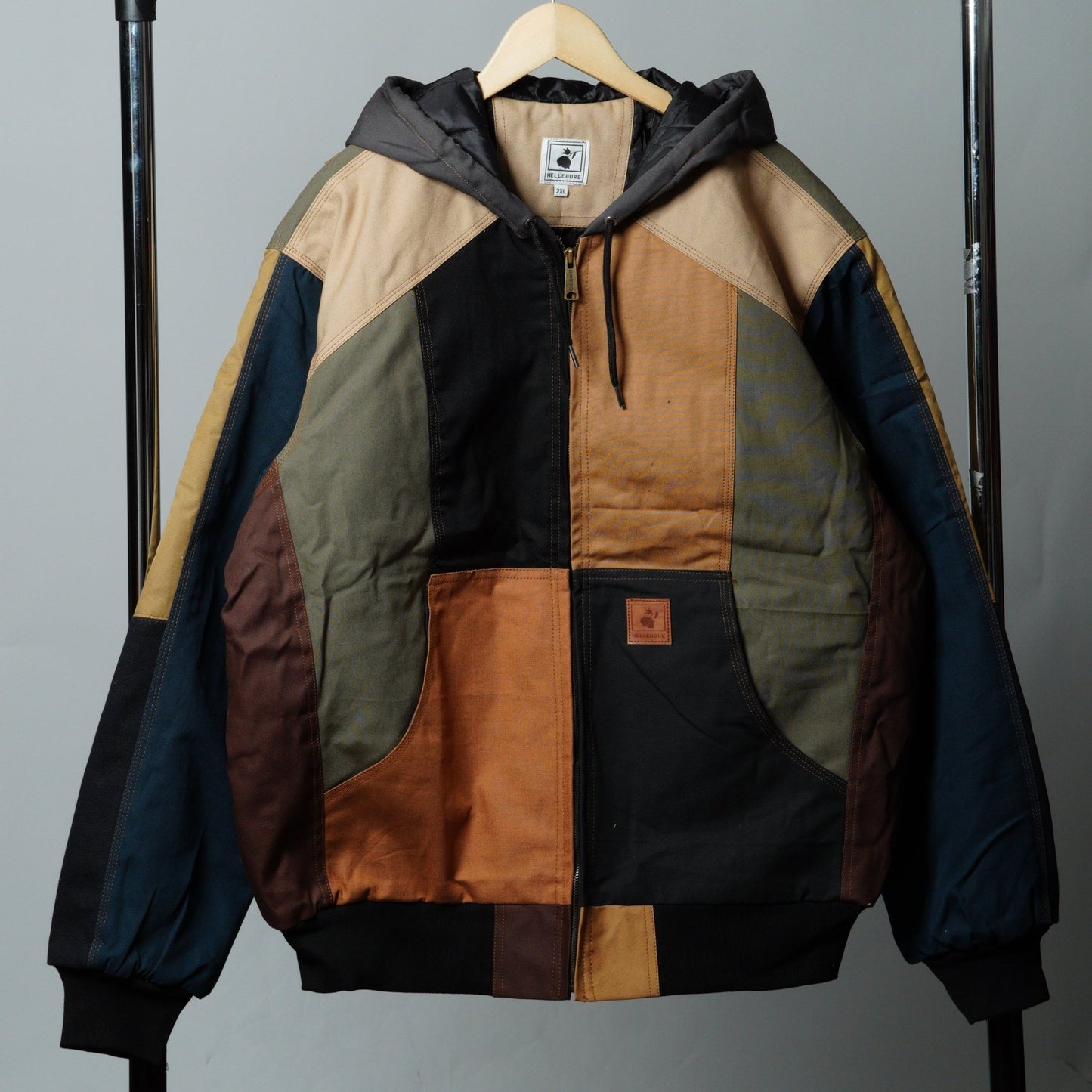 Workwear Colorblock Hooded Jacket Size 2XL - The Hellebore Shop