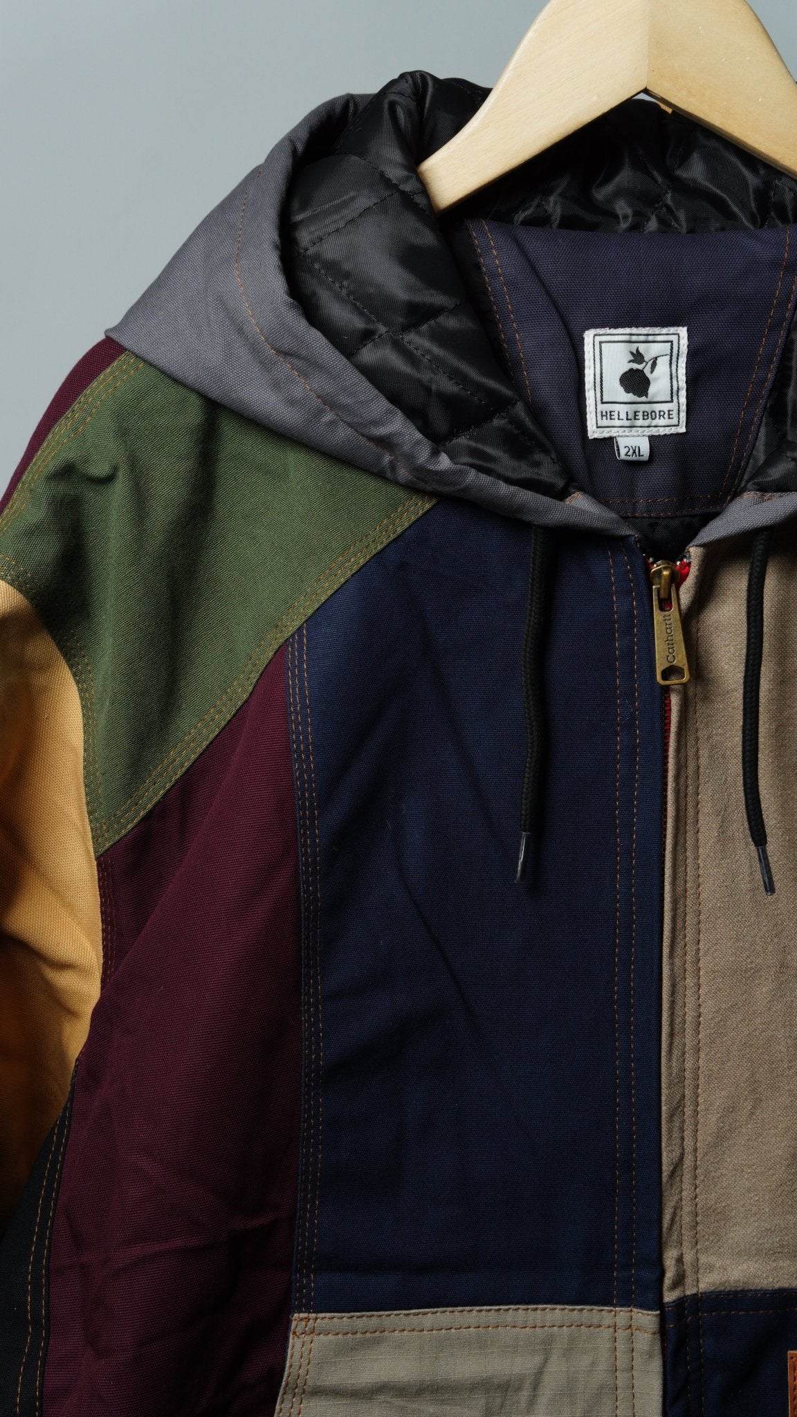 Workwear Colorblock Hooded Jacket Size 2XL - The Hellebore Shop