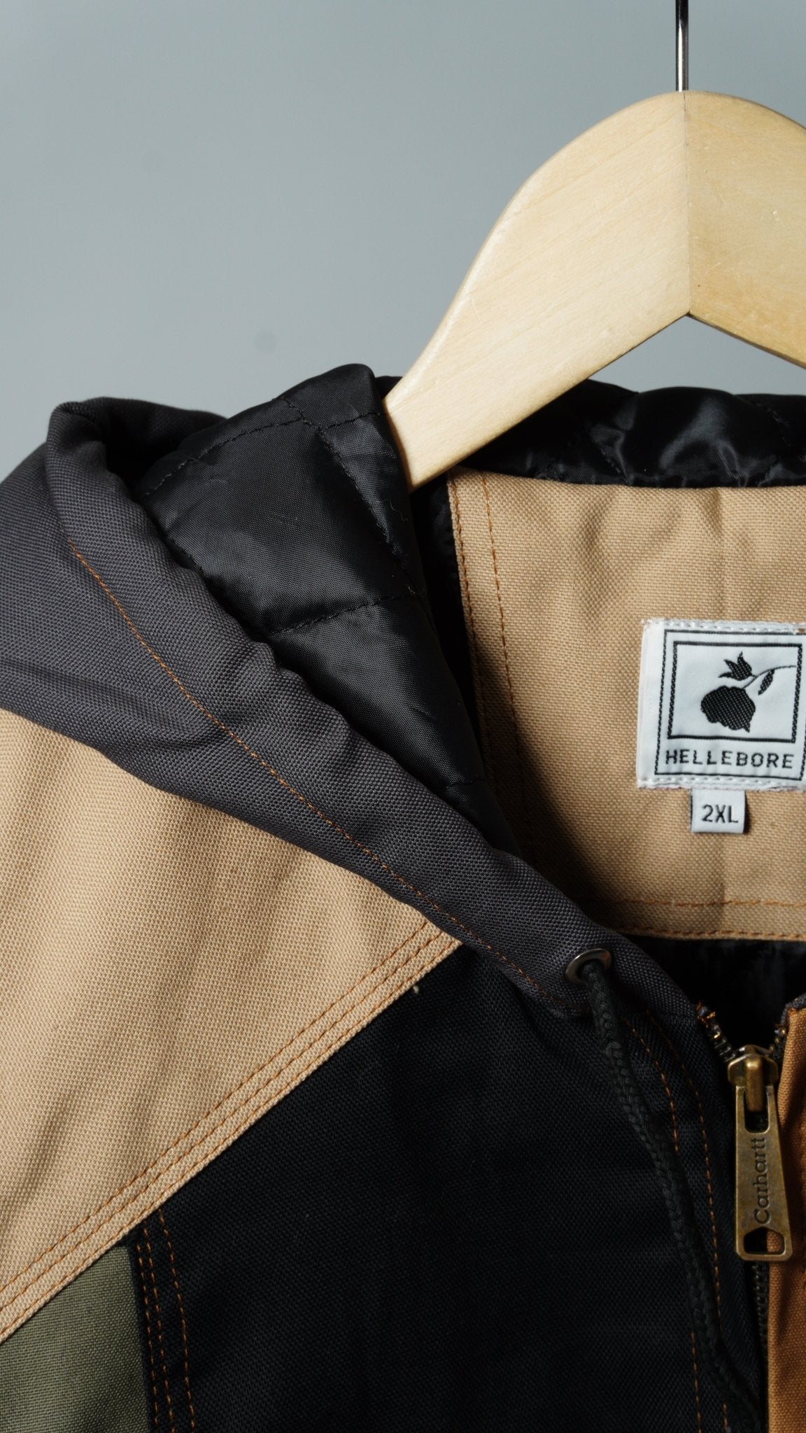 Workwear Colorblock Hooded Jacket Size 2XL - The Hellebore Shop