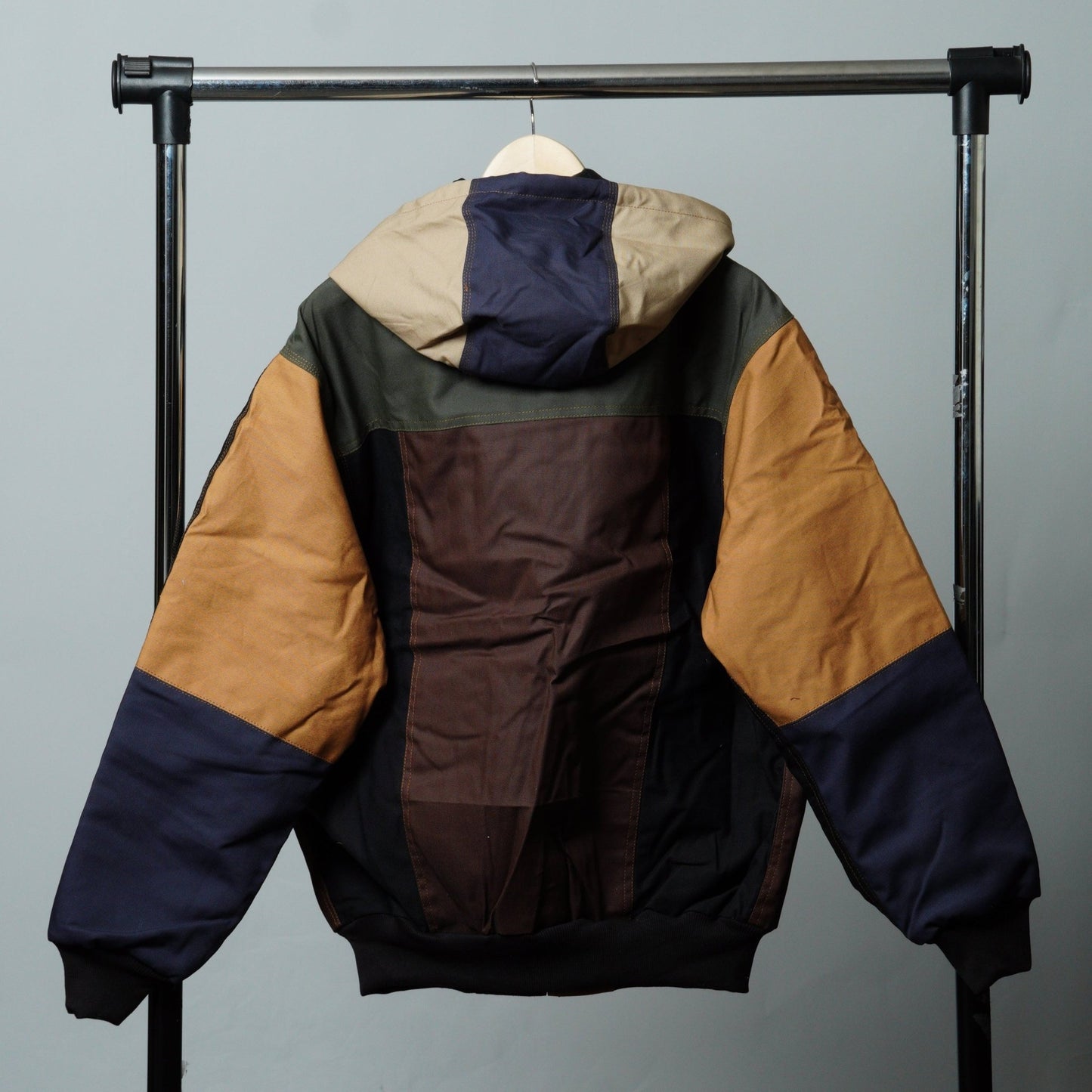 Workwear Colorblock Hooded Jacket Size L - The Hellebore Shop