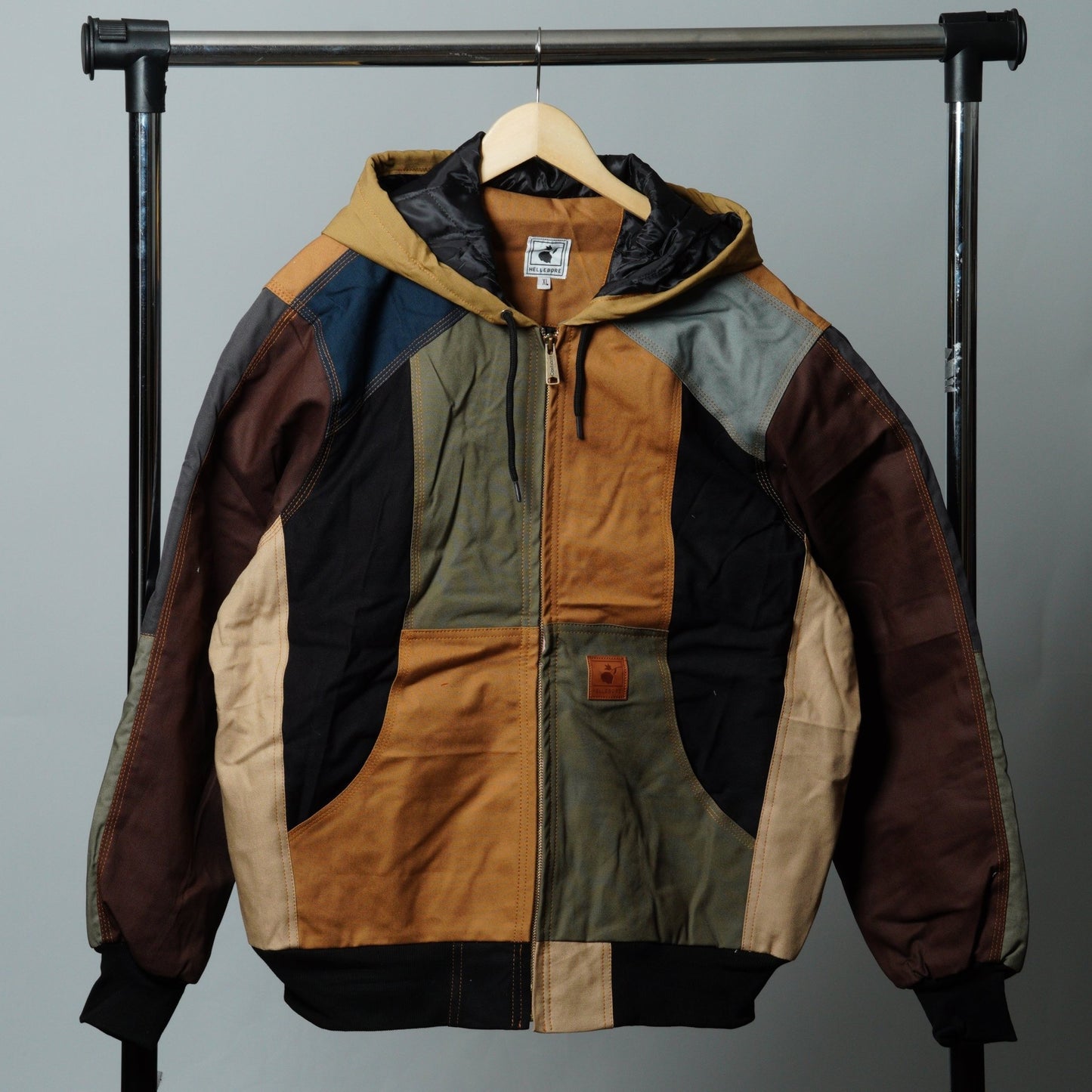 Workwear Colorblock Hooded Jacket Size XL - The Hellebore Shop