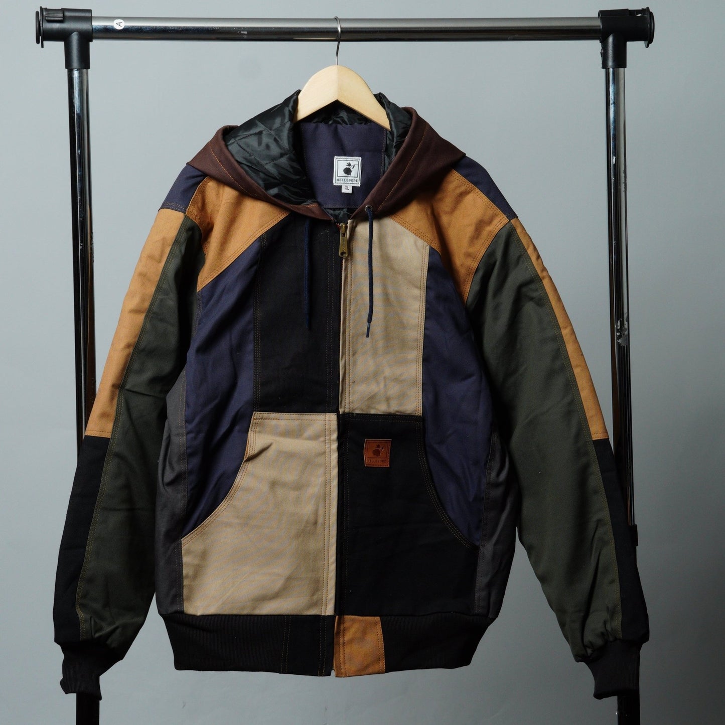 Workwear Colorblock Hooded Jacket Size XL - The Hellebore Shop