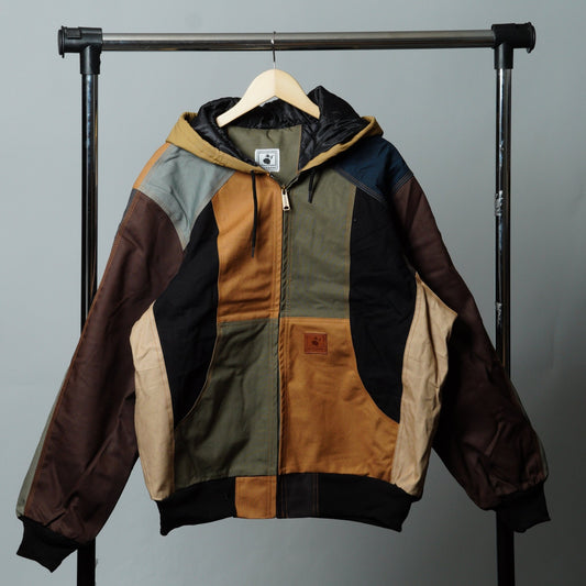 Workwear Colorblock Hooded Jacket Size XL - The Hellebore Shop