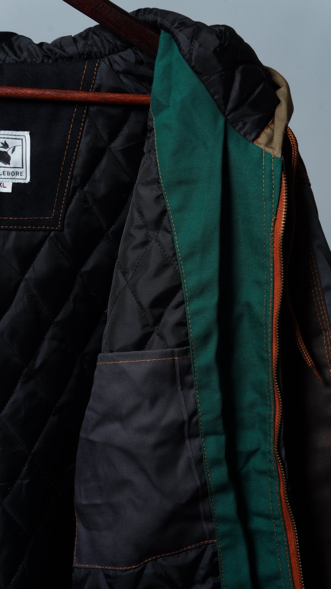 Workwear Colorblock Hooded Jacket Size XL - The Hellebore Shop