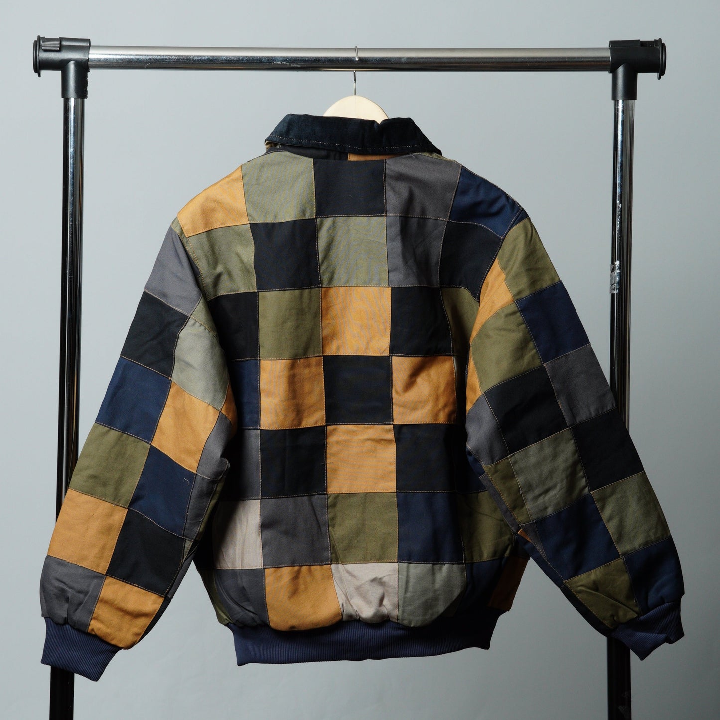 Checkered Patchwork Jacket Size L