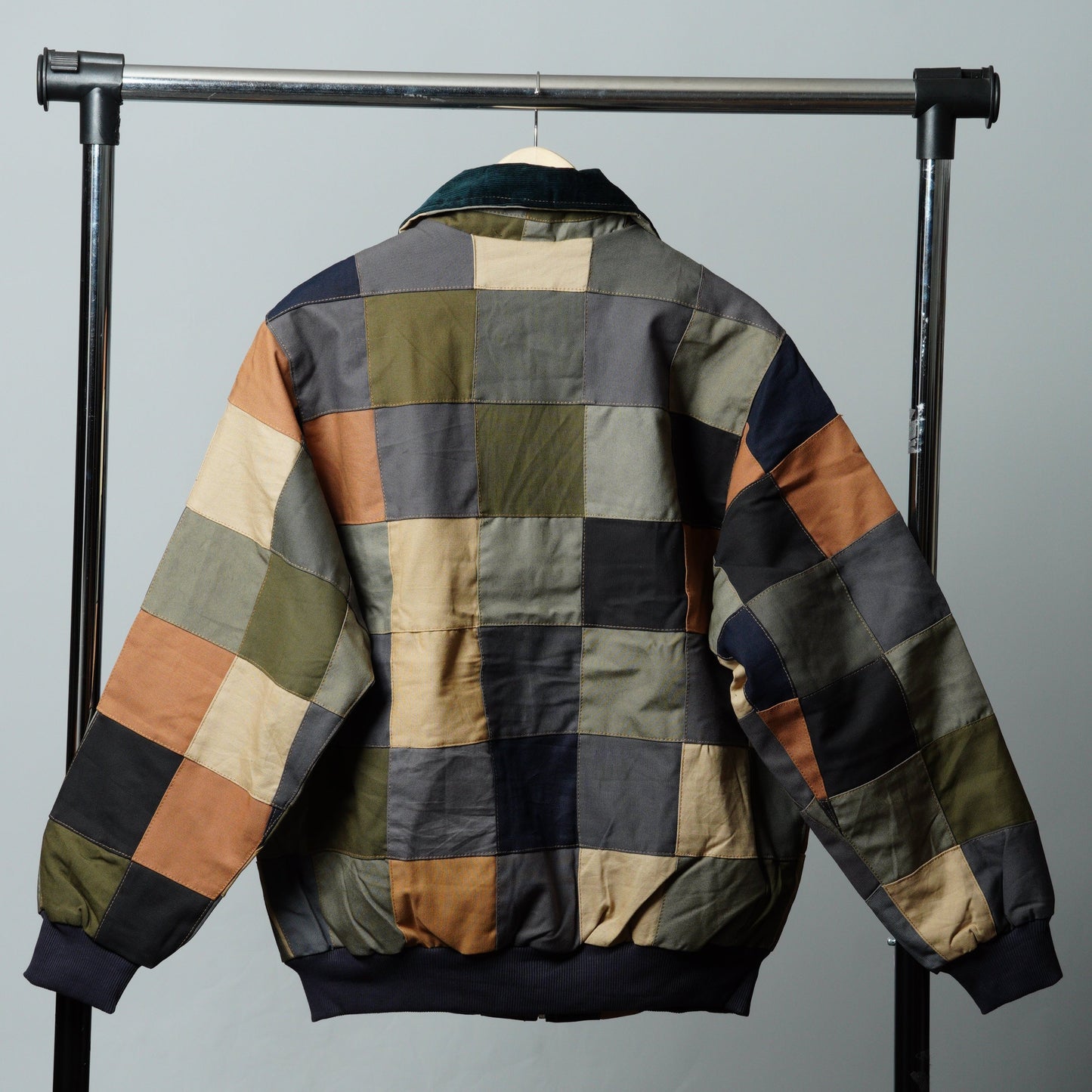 Checkered Patchwork Jacket Size L