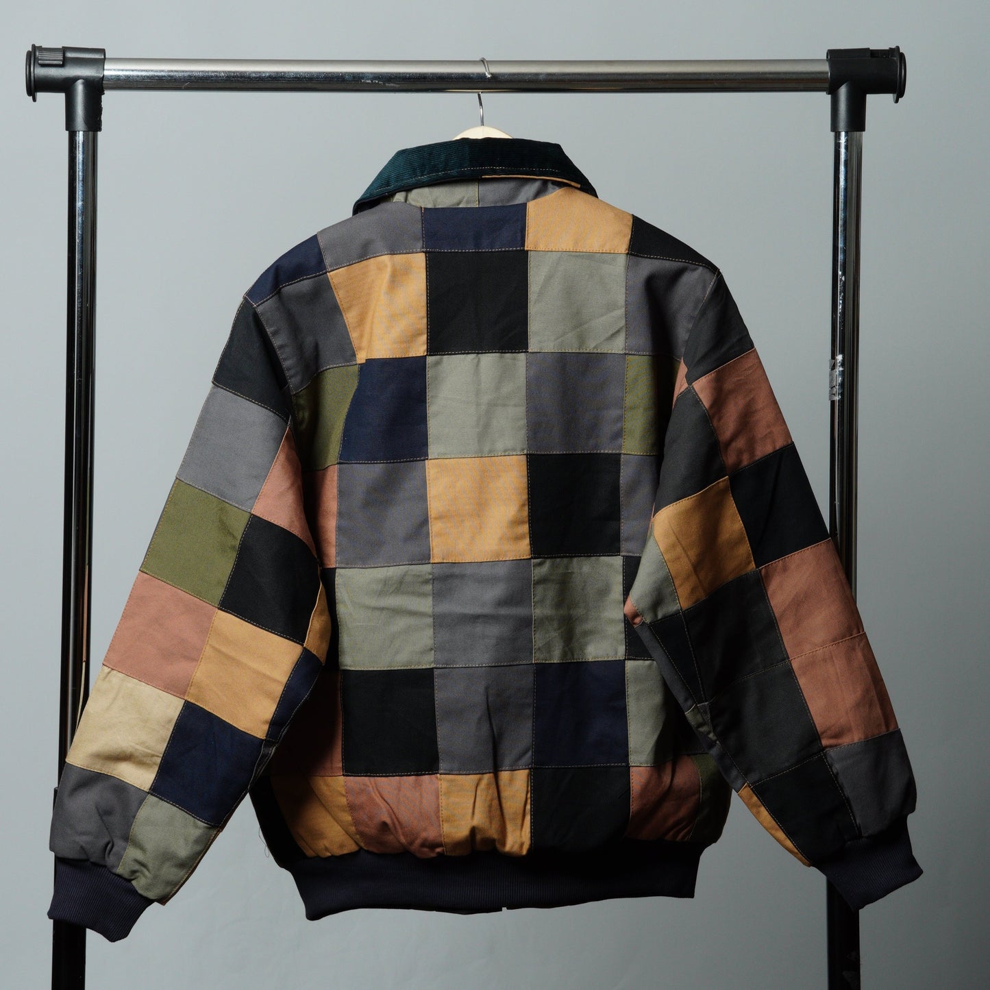 Checkered Patchwork Jacket Size L