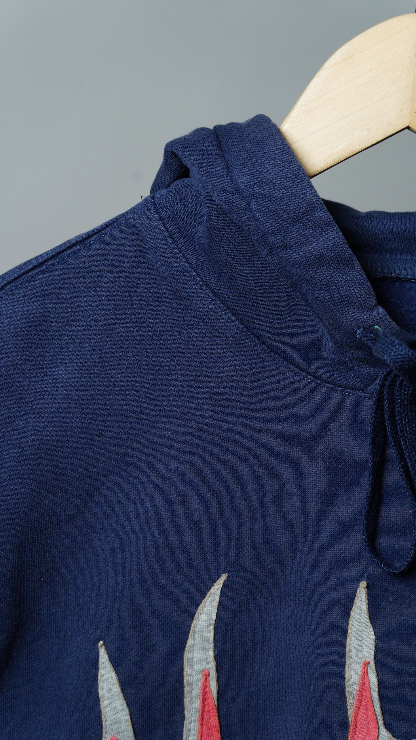 Upcycled Flame Sweatshirt Size XS/S *Flawed