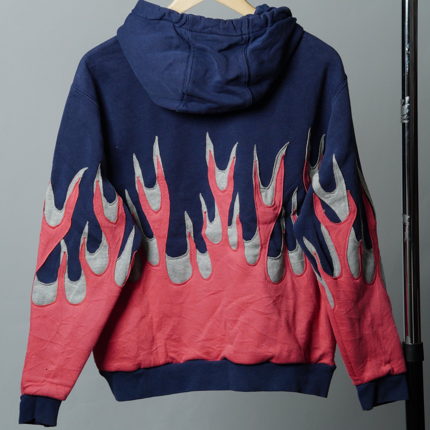 Upcycled Flame Sweatshirt Size XS/S *Flawed