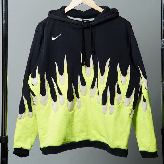 Upcycled Flame Sweatshirt Size M/L