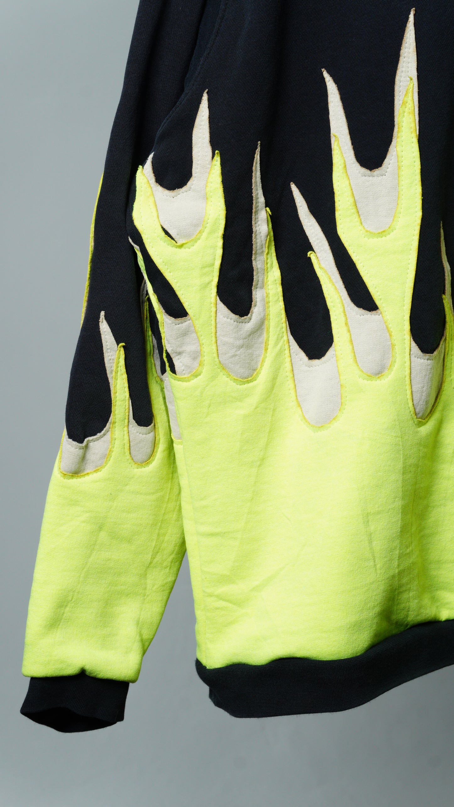 Upcycled Flame Sweatshirt Size M/L