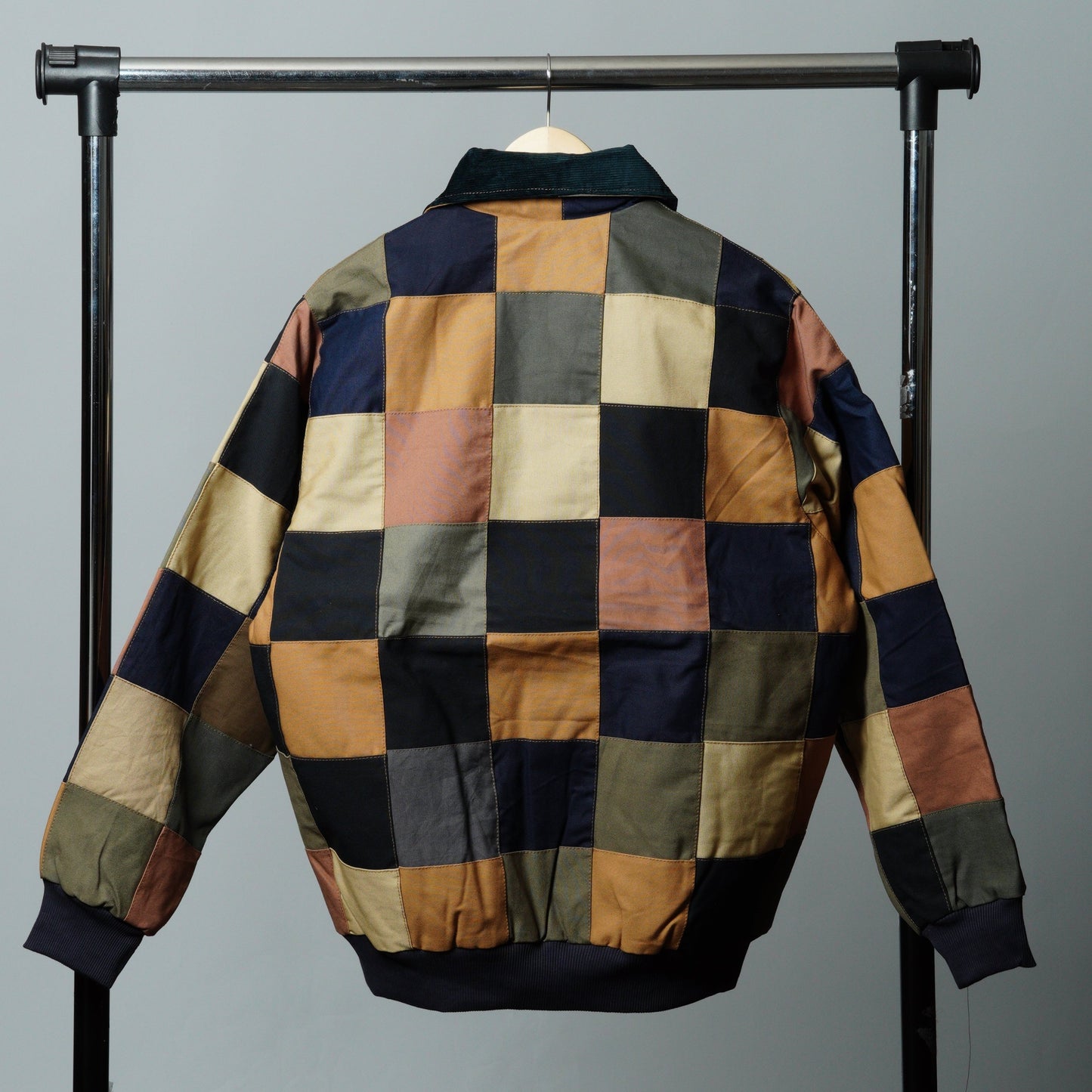 Checkered Patchwork Jacket Size XL