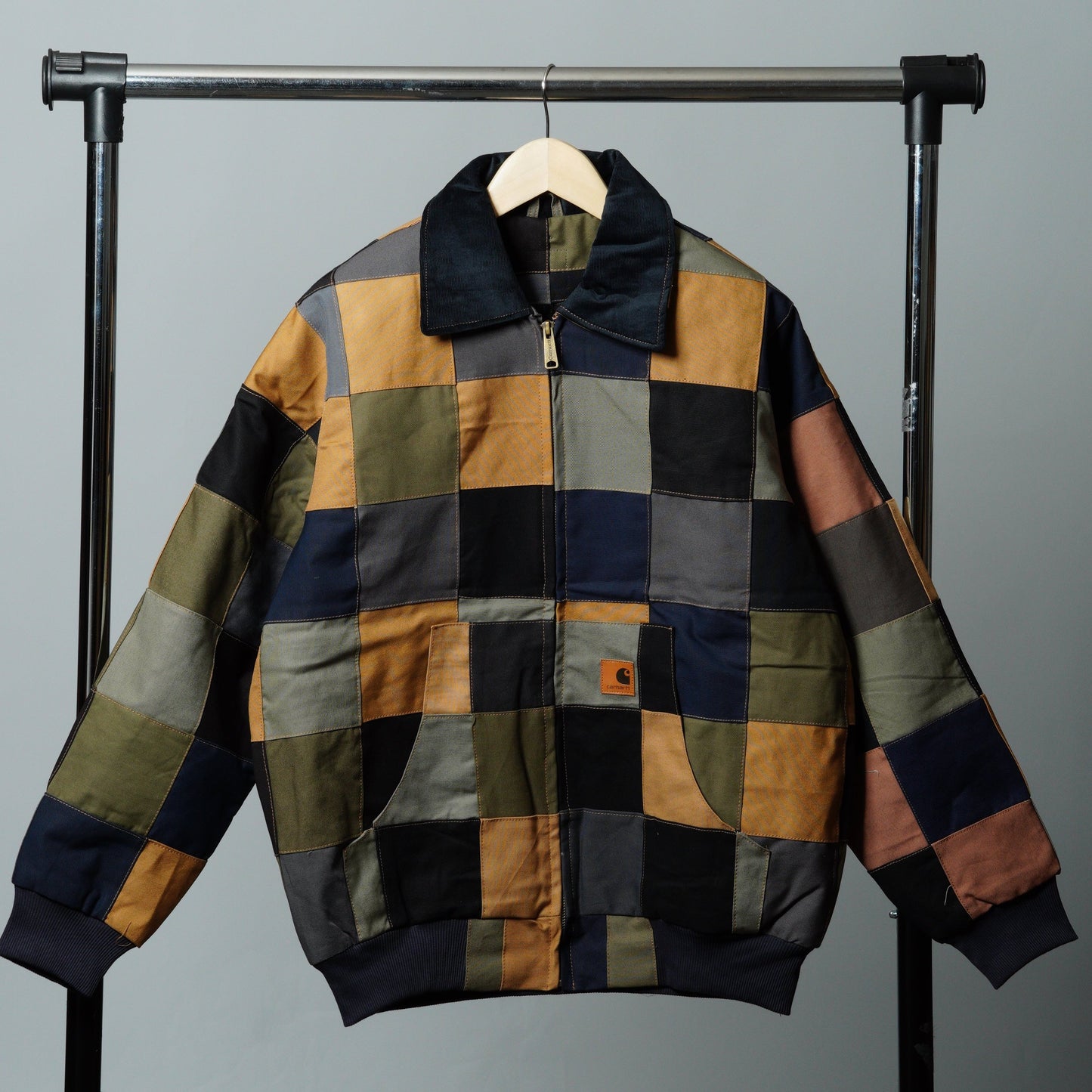 Checkered Patchwork Jacket Size XL