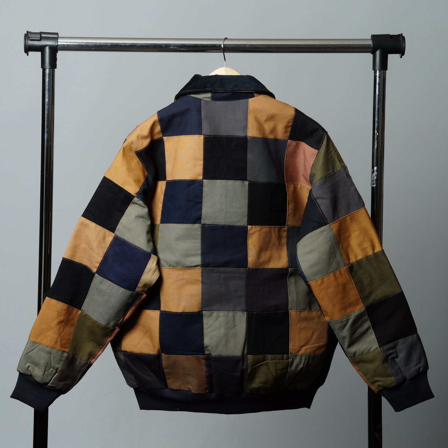 Checkered Patchwork Jacket Size XL