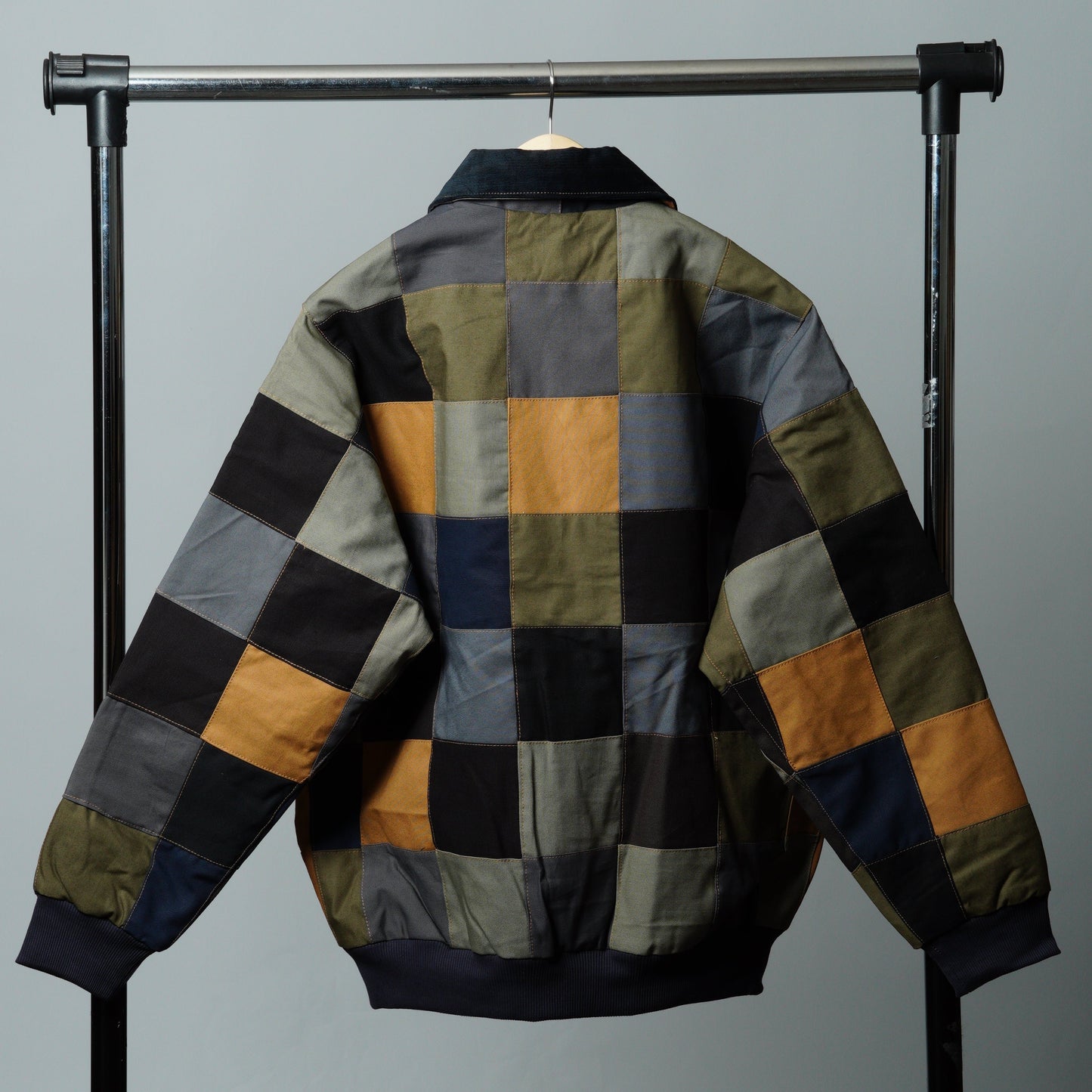 Checkered Patchwork Jacket Size XL