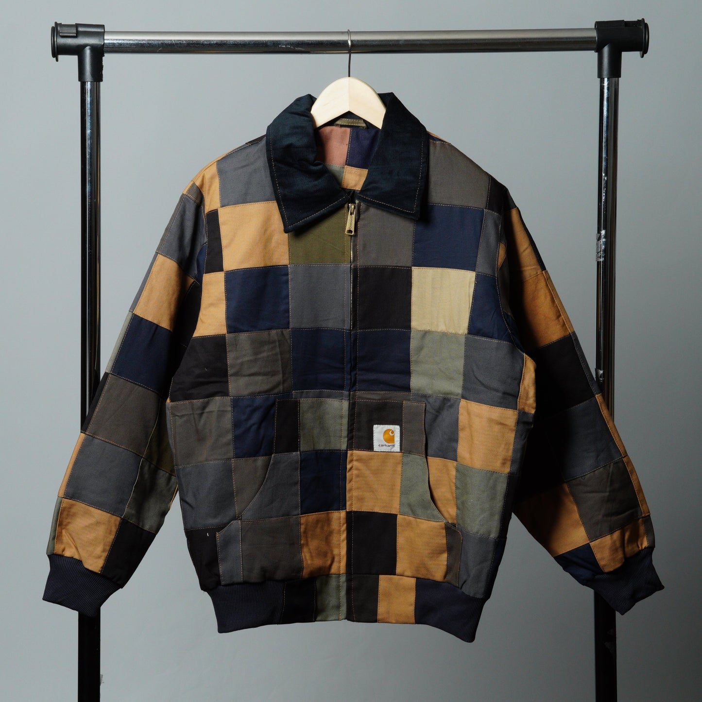 Checkered Patchwork Jacket Size XL