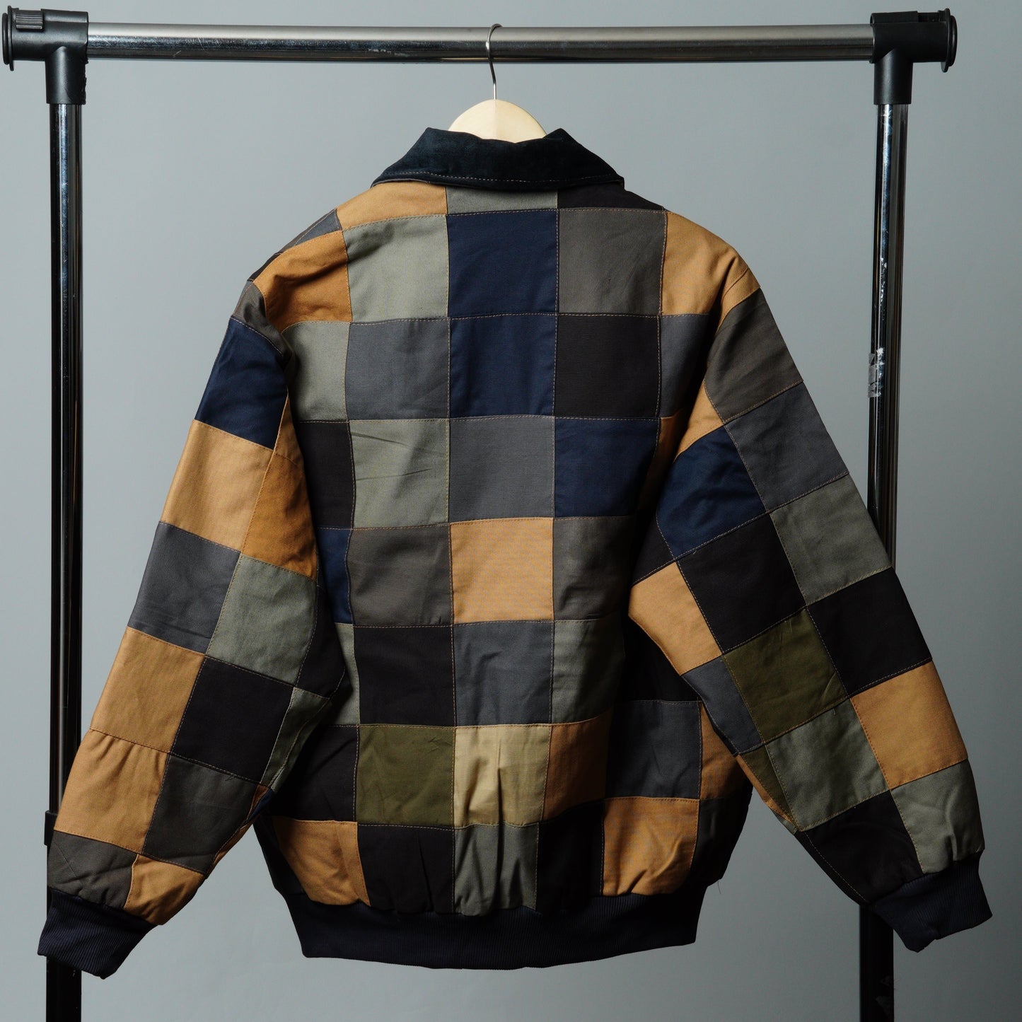 Checkered Patchwork Jacket Size XL