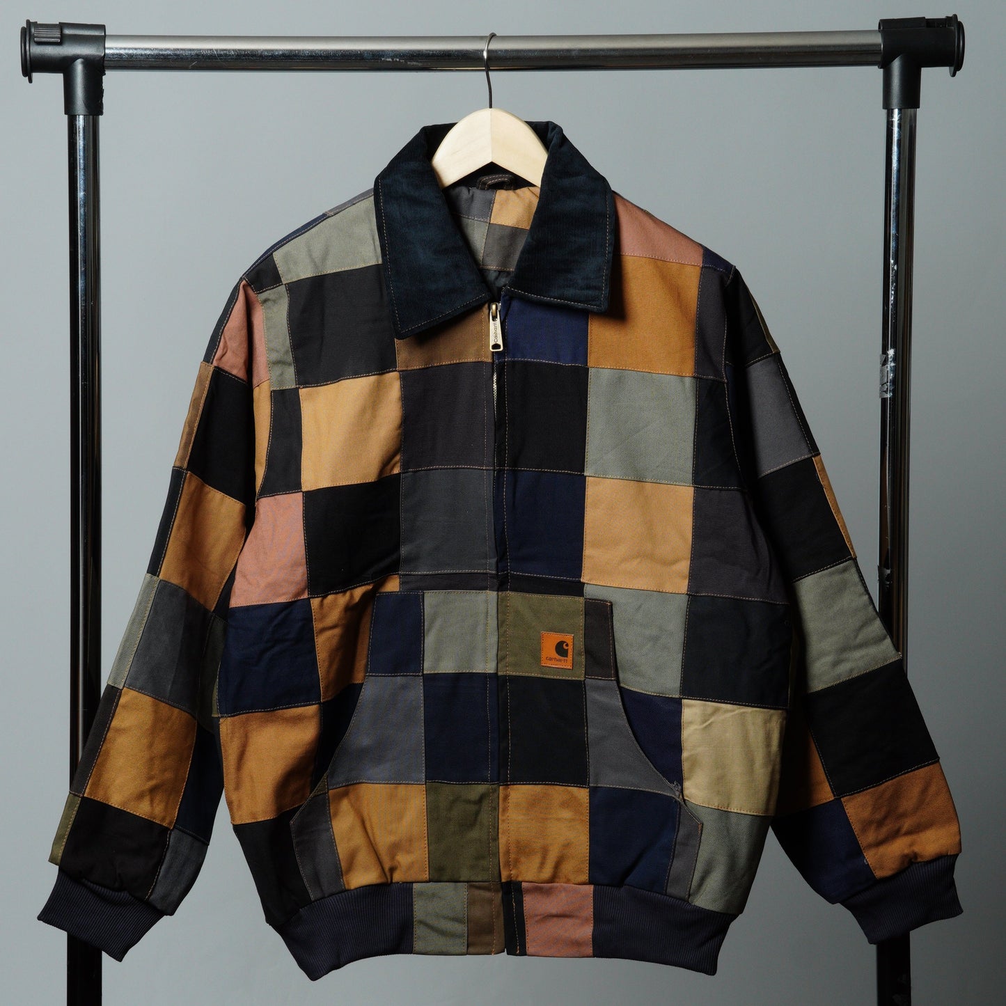 Checkered Patchwork Jacket Size XL