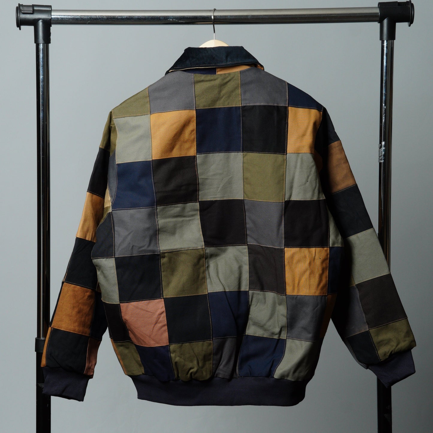 Checkered Patchwork Jacket Size XL