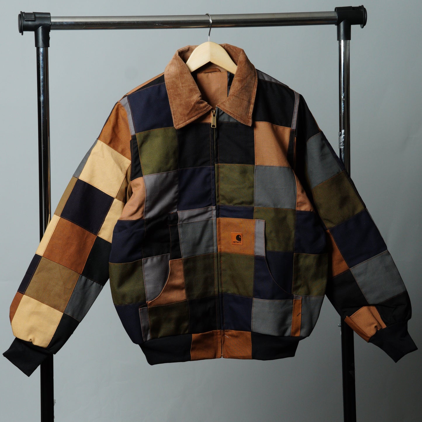 Checkered Patchwork Jacket Size M