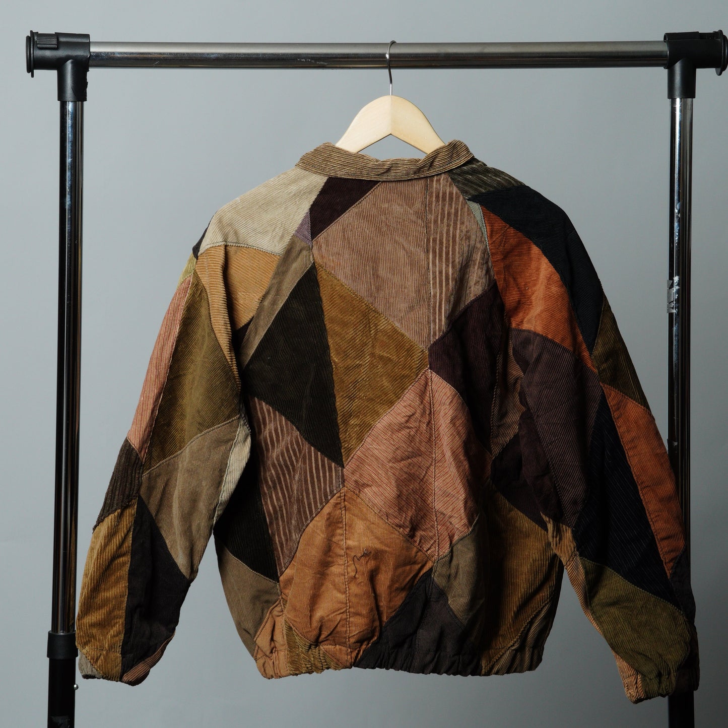 Upcycled Geometric Corduroy Jacket Size M