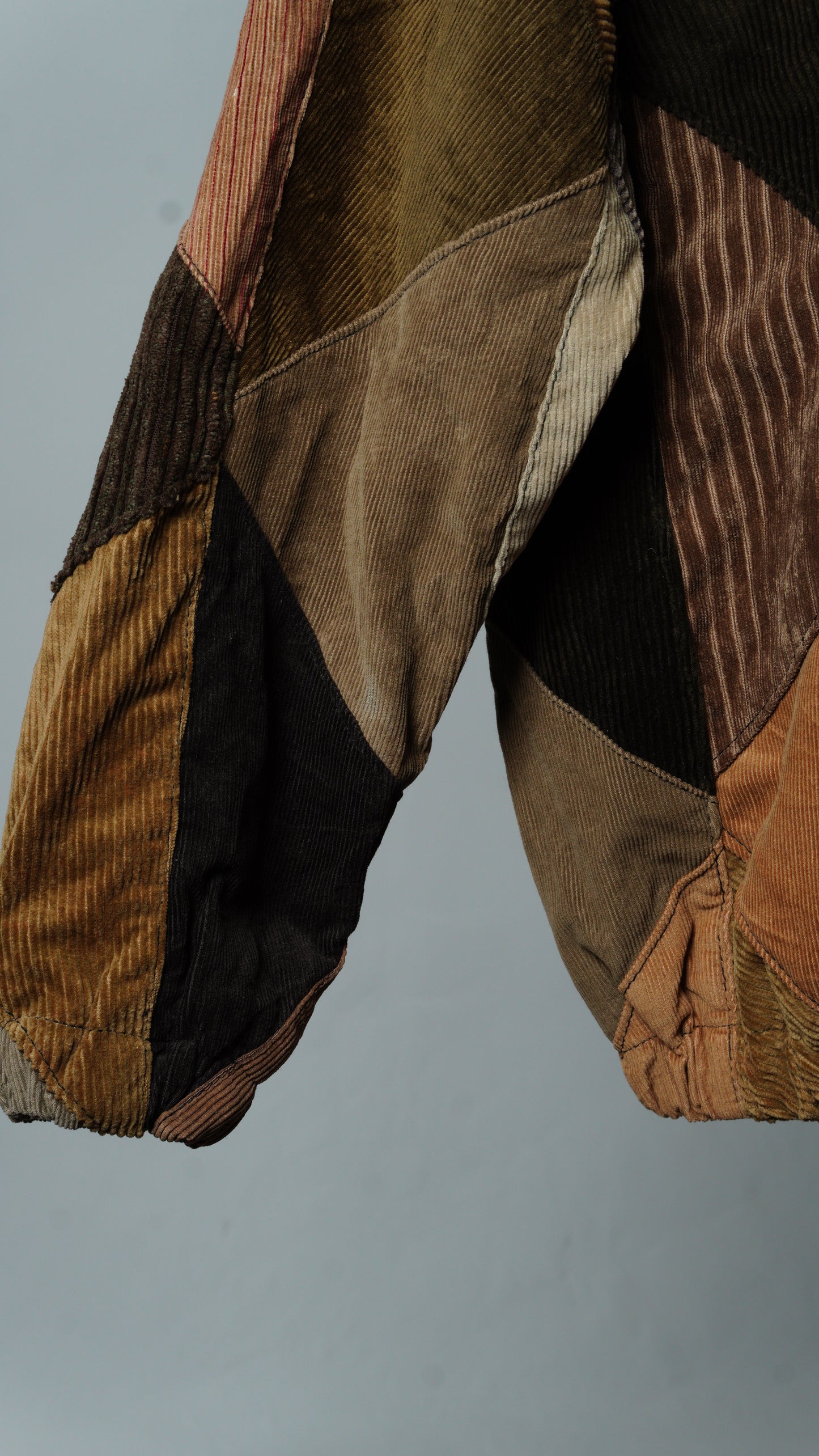 Upcycled Geometric Corduroy Jacket Size M