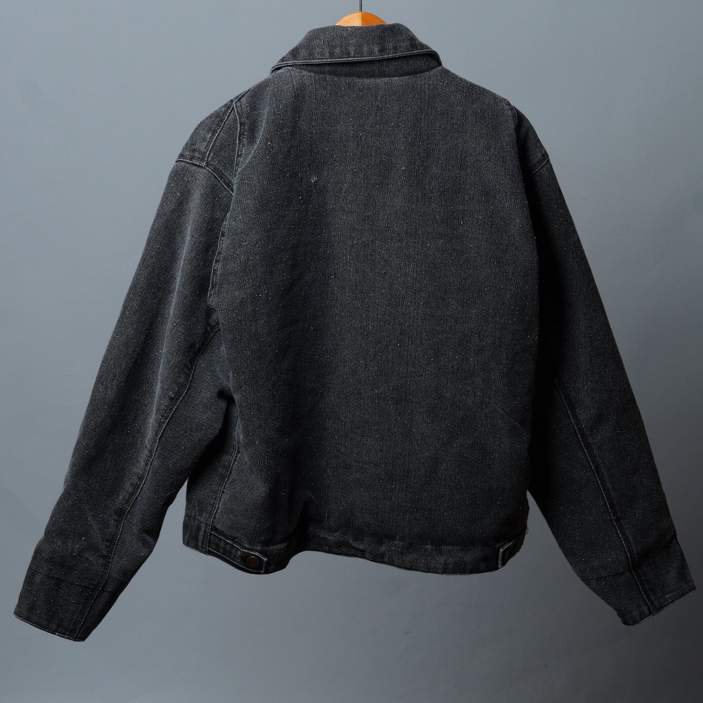 Gray Heavy Weight Cropped Trucker Jacket