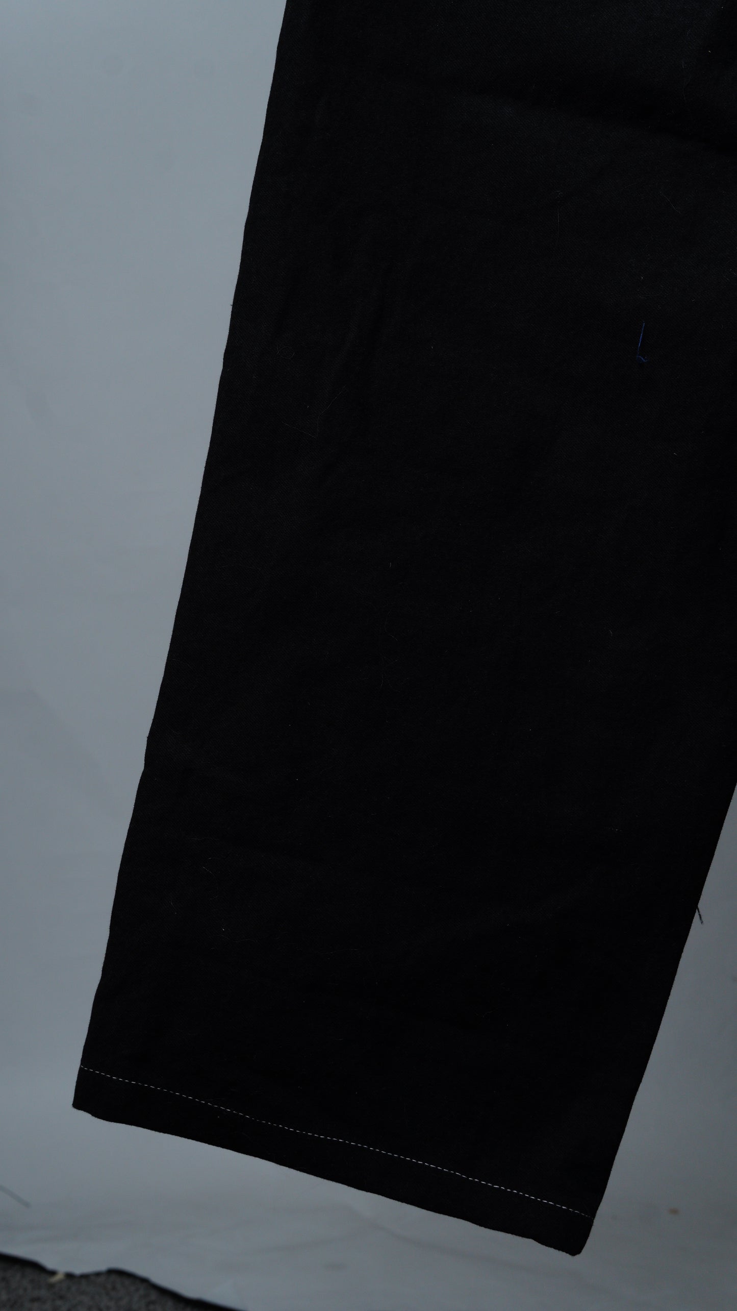 Wide Leg Reinforced Black High Rise Denim Jeans