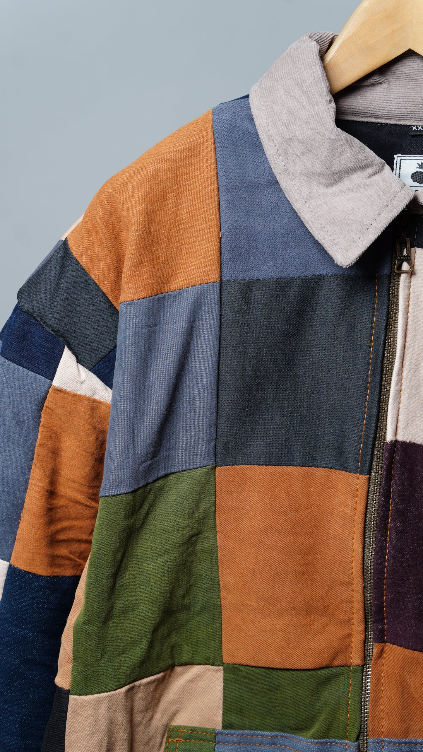 Upcycled Patchwork Jacket Size XXL