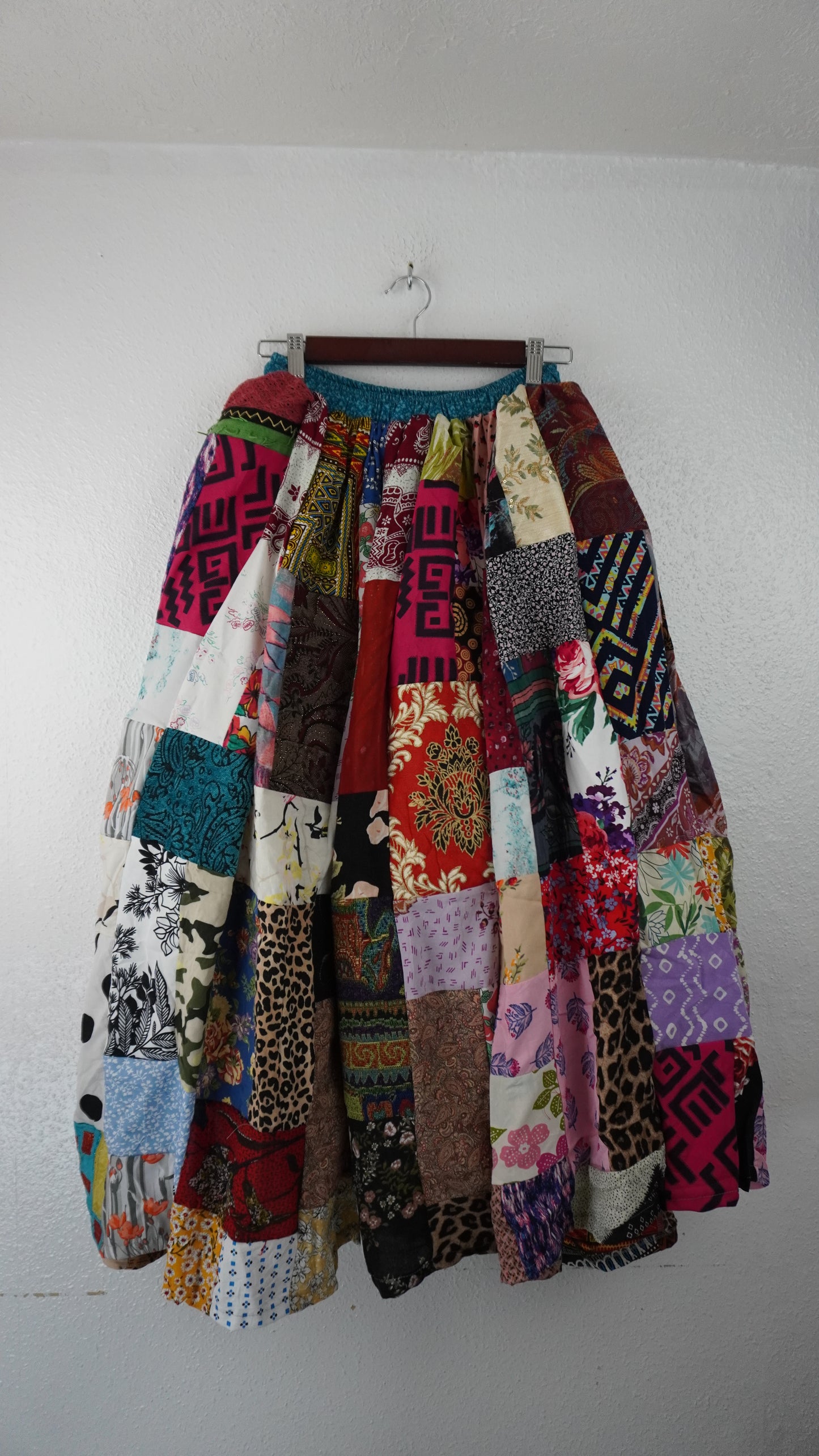 Upcycled Patchwork Maxi Skirt