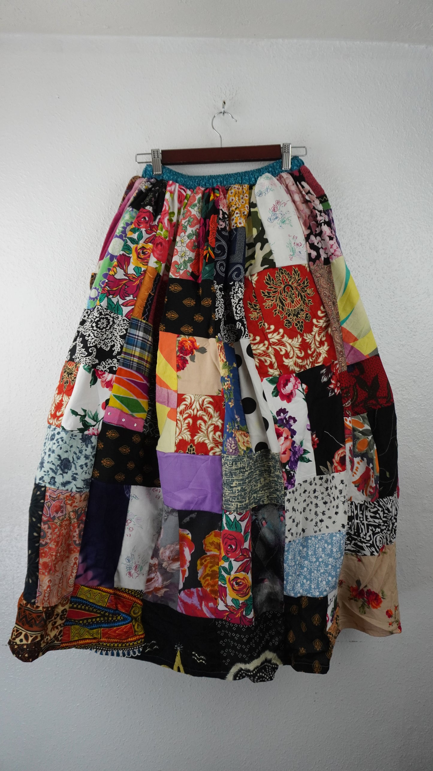 Upcycled Patchwork Maxi Skirt