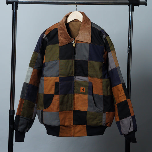Checkered Patchwork Jacket Size M