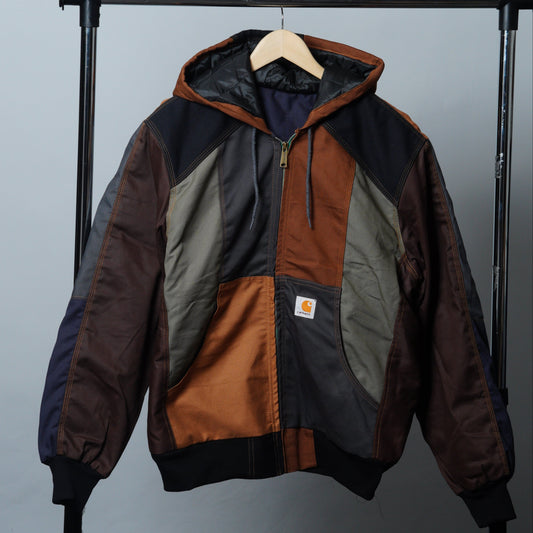 Workwear Colorblock Hooded Jacket Size L