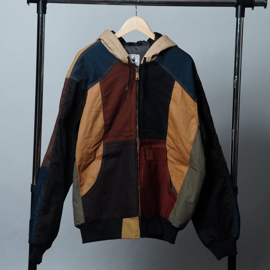 Workwear Colorblock Hooded Jacket Size 2XL