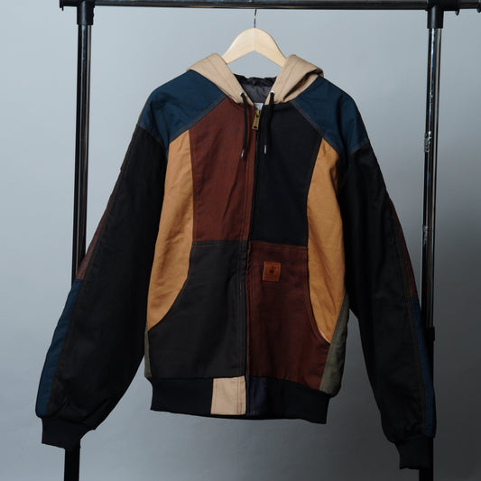 Workwear Colorblock Hooded Jacket Size 2XL