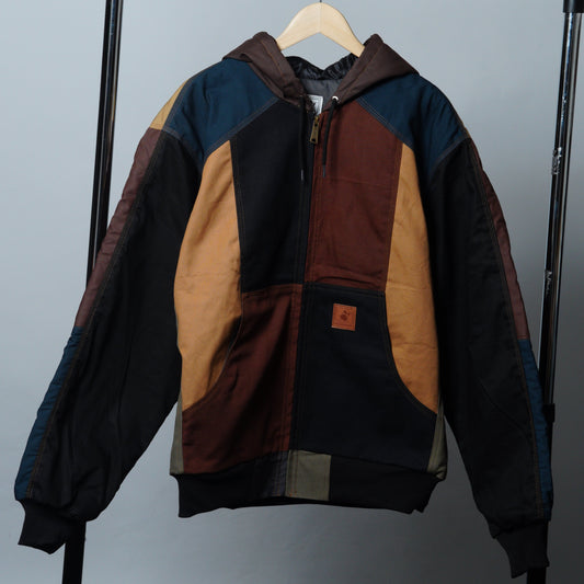Workwear Colorblock Hooded Jacket Size 2XL