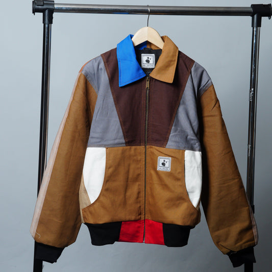 Workwear Colorblock Geometric Jacket Size L