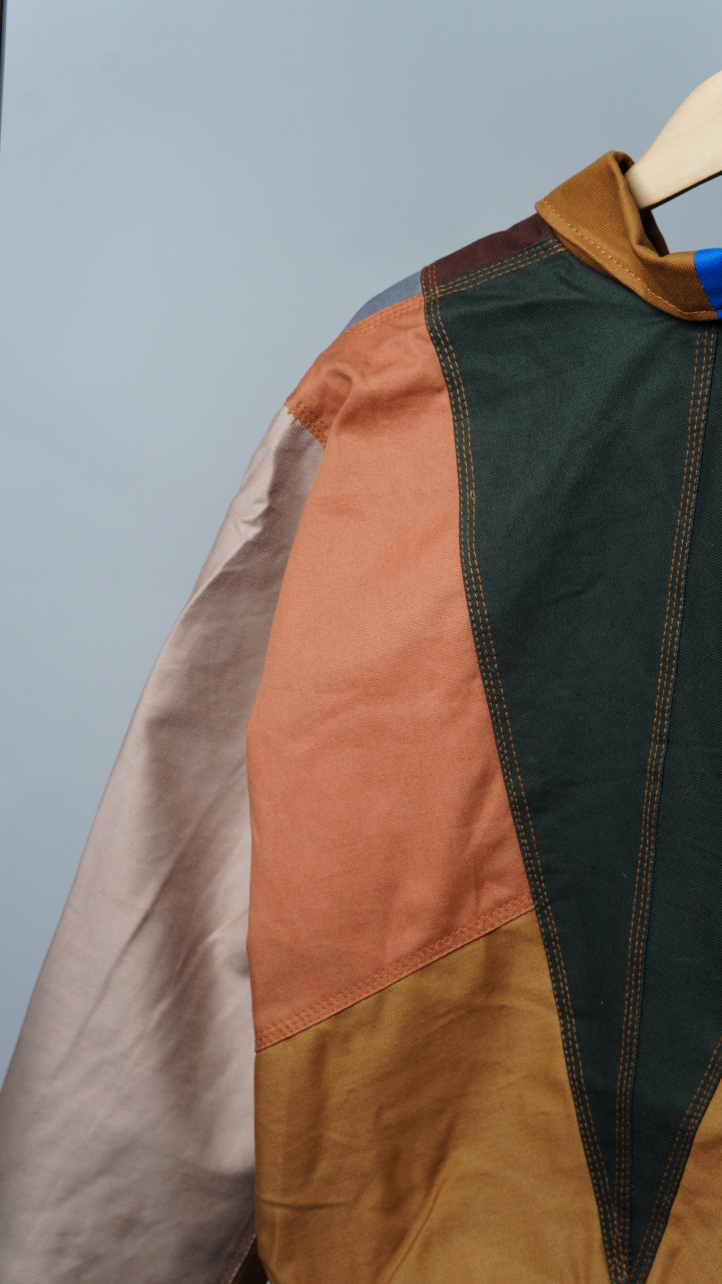 Workwear Colorblock Geometric Jacket Size L