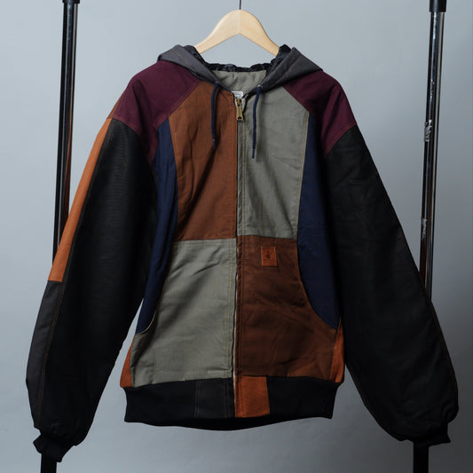 Workwear Colorblock Hooded Jacket Size 2XL