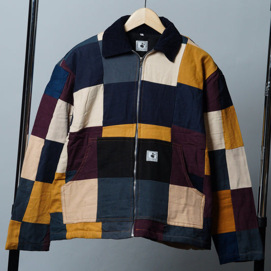 Upcycled Patchwork Jacket Size XS