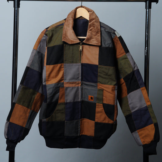Checkered Patchwork Jacket Size M