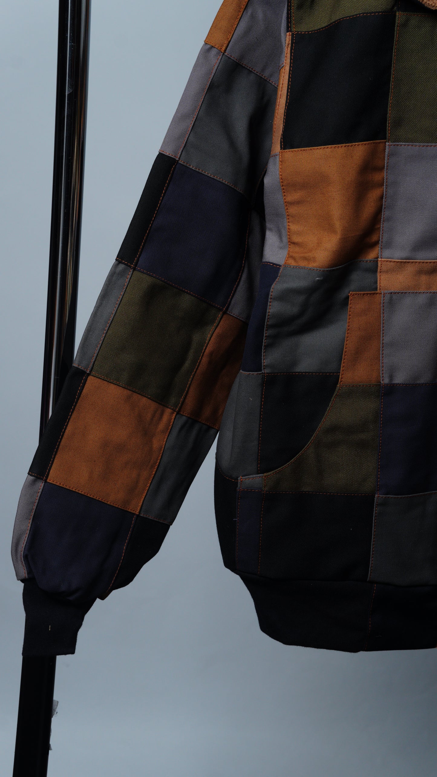Checkered Patchwork Jacket Size M